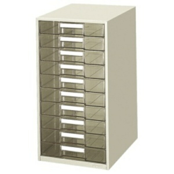 KOKUYO Letter Case Transparent Drawers A4 Vertical 10-Tier LC-G10M