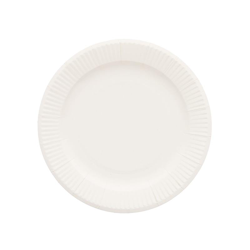 HEIKO Non-Fluorinated Paper Plates 15cm Plain 50 sheets/bag