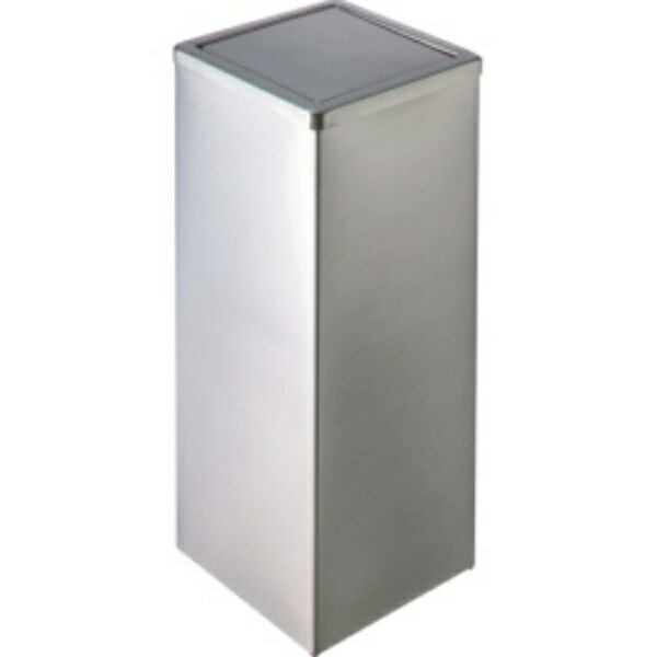 Teramoto Stainless Steel Square Waste Bin GPX-41K 20L SU-955-250-0 1 unit