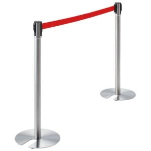 TERAMOTO Belt Partition Stand UN Stainless Steel Red Belt