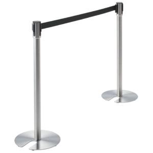 TERAMOTO Belt Partition Stand UN Stainless Steel Belt Black