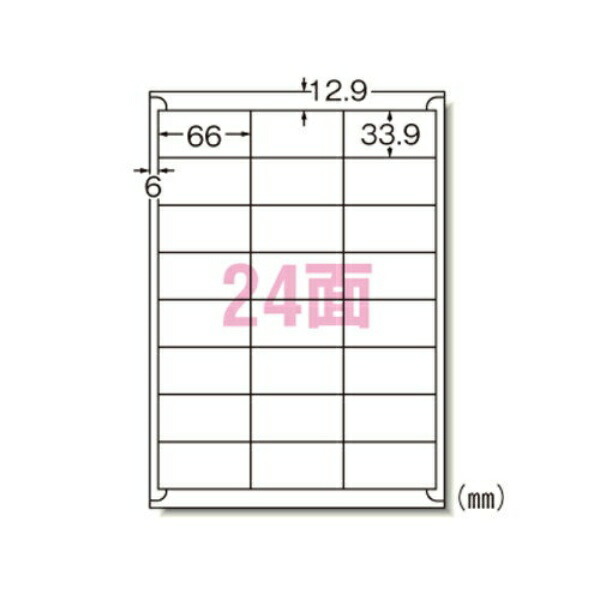 A-One Label Sticker Laser A4 24-Sheet 500-Sheet Pack 28649
