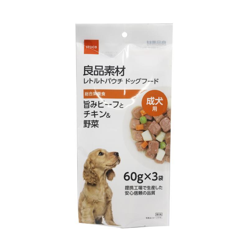 Premium Ingredients Adult Dog Food Savory Beef & Chicken & Vegetables 60g × 3 bags
