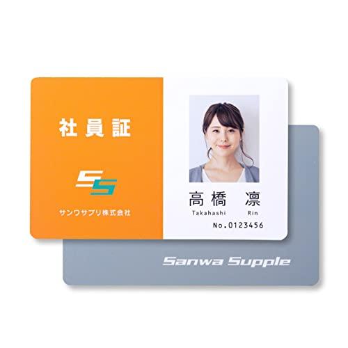 Sanwa Supply Inkjet ID Cards (Hole-Free, 100 Sheets) JP-ID03N-100 Off-White