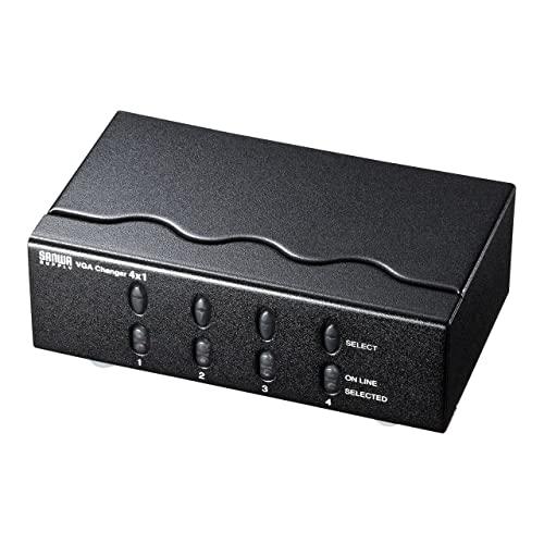 Sanwa Supply Display Switch (for Mini D-sub (HD) 15-pin) - 4-Channel SW-EV4N2 Black