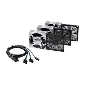 Sanwa Supply High-Speed Heat Dissipation Fan, 38mm Thickness, 3-Pack CP-FANS38-3