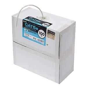 Sanwa Supply Category 5e UTP Solid Cable Only 100m Red KB-T5-CB100RN