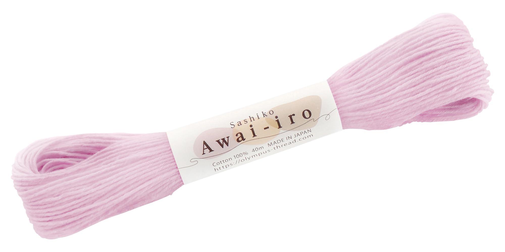 Olimpas Sashiko Thread Sashiko Awai-iro Approx. 40m COL. A15 Lilac-toned