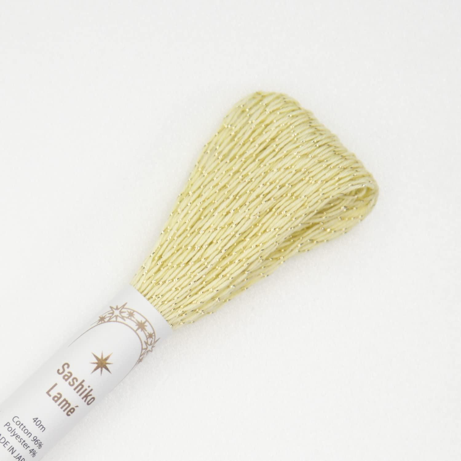 Olympus Thread Olympus Sashiko Thread Lame Approx. 40m Col. SL7 Yellow