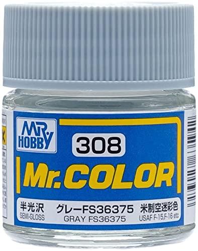 GSI Creos Mr. Color Aircraft Model Paint Gray FS36375 Semi-Gloss 10ml Model Paint C308