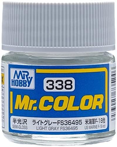 GSI Creos Mr. Color Aircraft Model Paint Light Gray FS36495 Semi-Gloss 10ml Model Paint C338