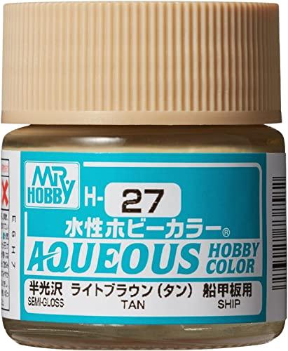 GSI Creos New Water-Based Hobby Color Light Brown (Tan) Semi-Gloss 10ml Model Paint H27