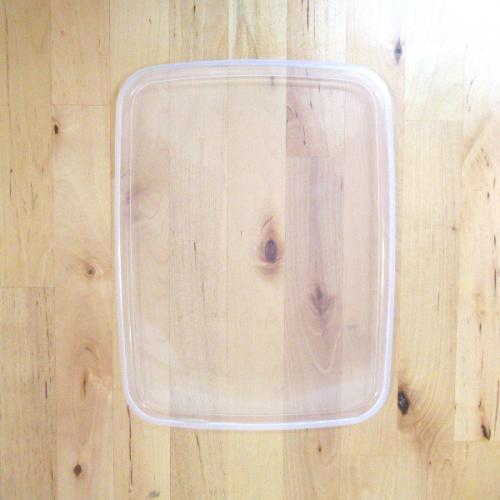 Nodahoro Preserving Container Lid Only Seal Lid Rectangular Shallow Type M Size White Series Made in Japan SFA-M