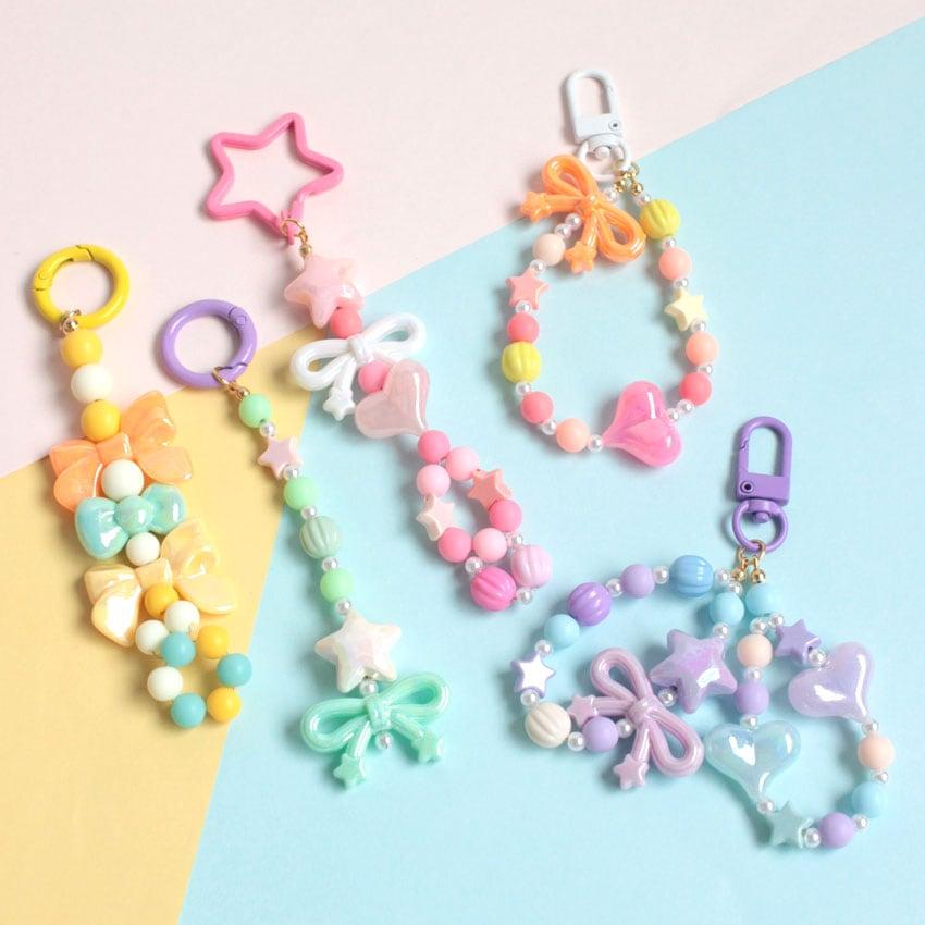 Beads, Accessories, Parts, Acrylic Beads, Heart, Assorted