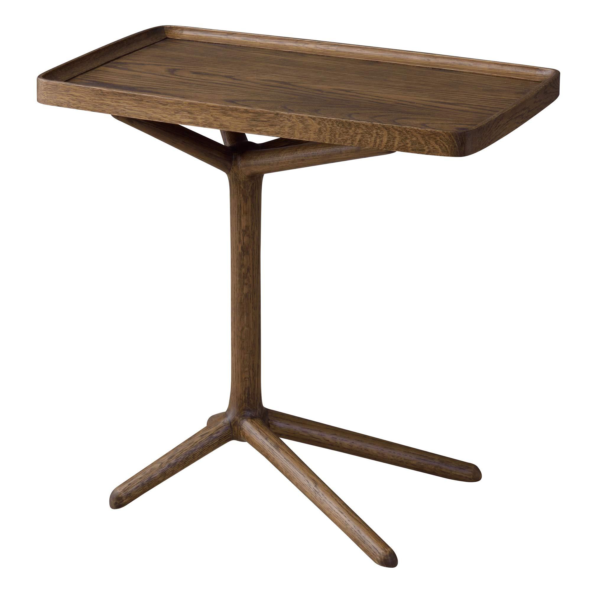 Higashitani Side Table Brown Width 54 × Depth 33 × Height 51/38.5cm 2WAY Side Table GT-880BR