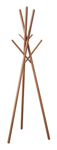 Higashitani Pole Hanger Brown WIS-551BR, Width 57.5 × Depth 57.5 × Height 174 cm