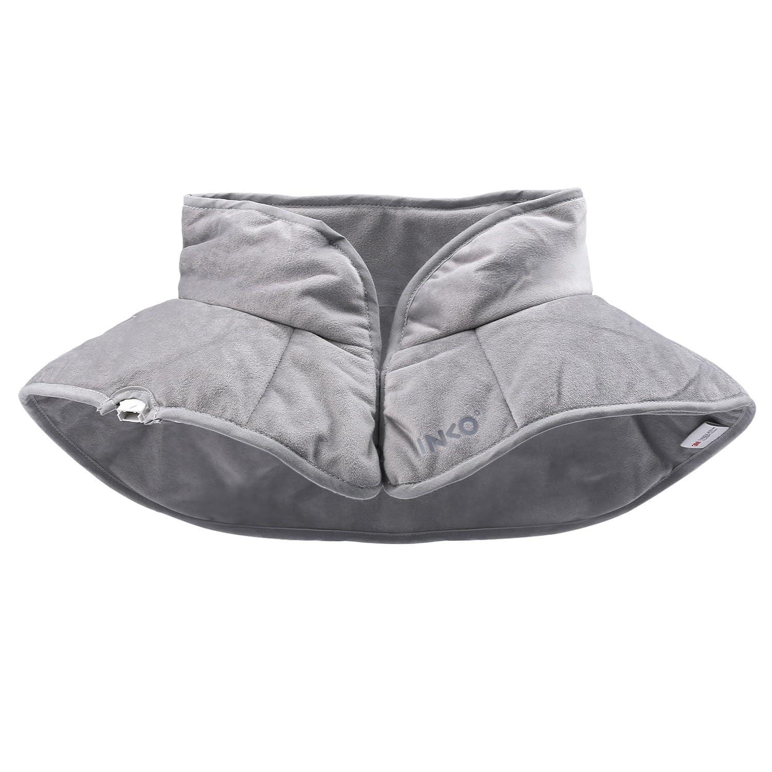 INKO Far Infrared Neck & Shoulder Electric Heated Neck Warmer [ 1.6mm Ultra-Thin, Lightweight, Warms with Silver Nano Ink, Neck & Shoulder Relaxation, Thermal Support, 4-Level Temperature Adjustment, New Material 3M™ Thinsulate™ Electric Shoulder Pad, Detachable Cable, Energy Saving ] IK07308 ...