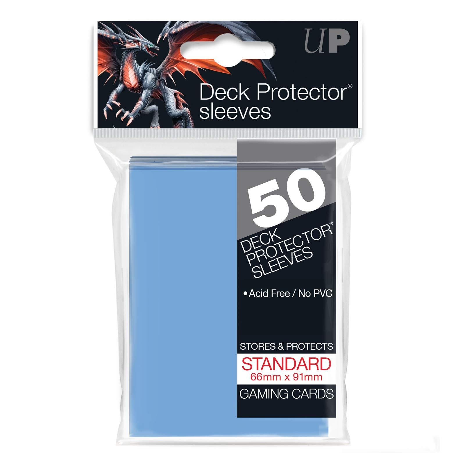 Standard Size Solid Deck Protector Hard Sleeves, 50-Pack [91×66mm]