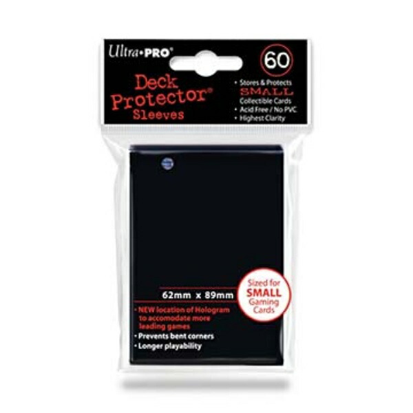 Ultra Pro “Deck Protector Solid Black 60-Pack” (Mini Size)