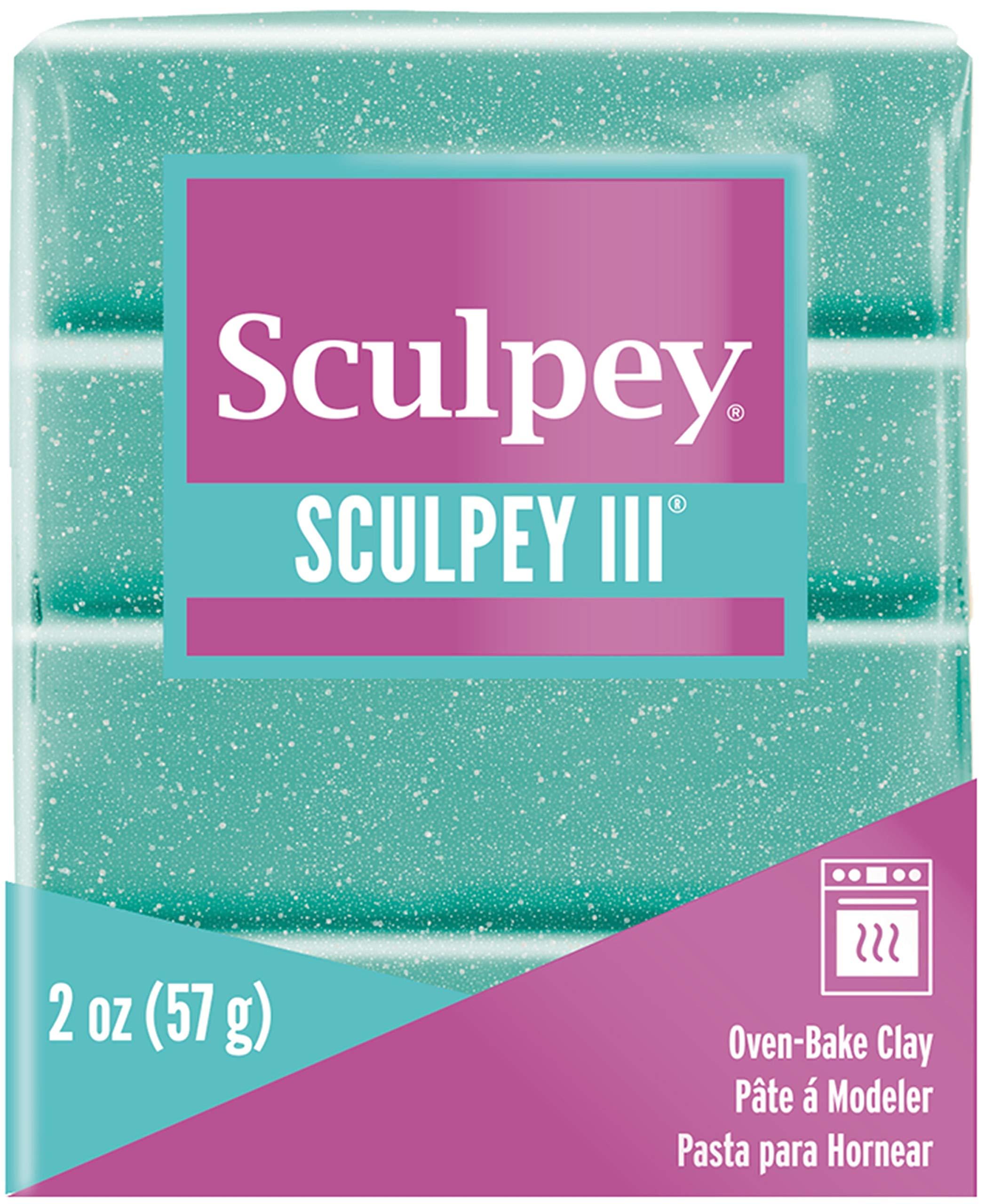 Asina Polymer Clay Sculpey III Glitter 2oz 57g