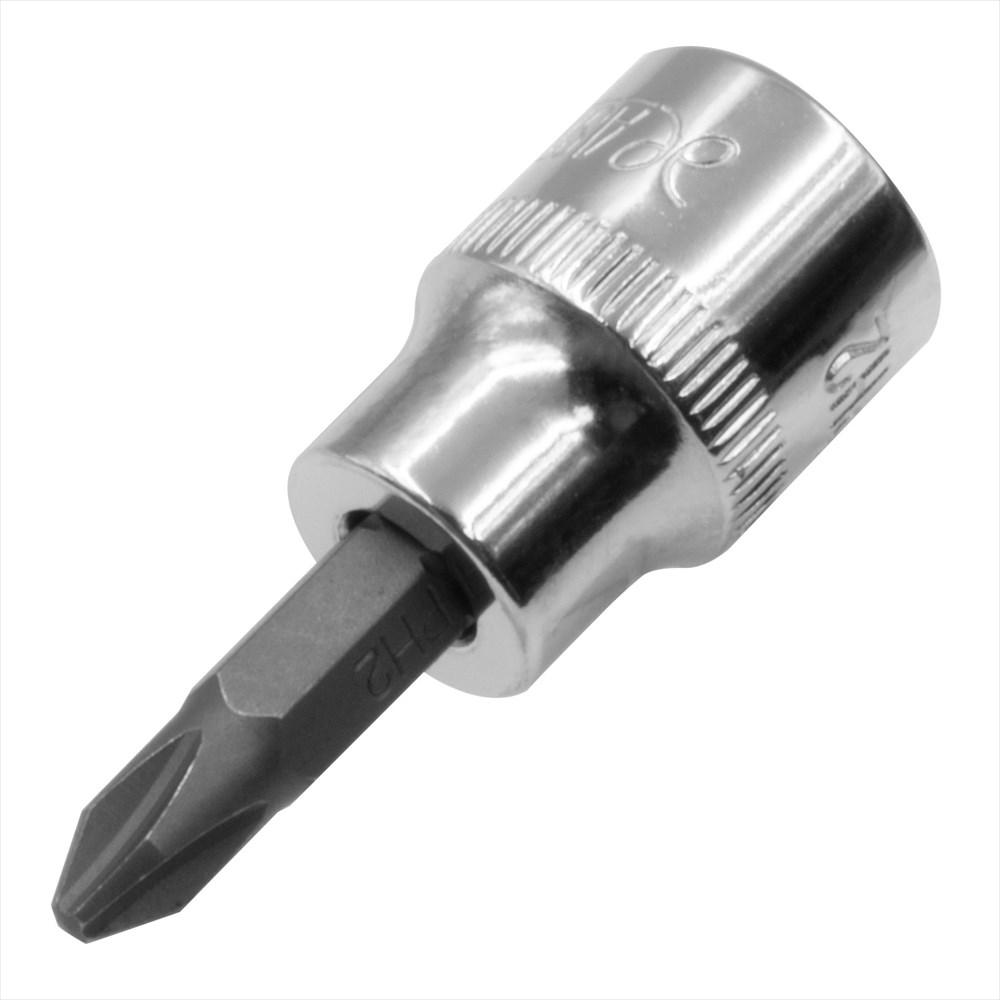 Astro Products 3/8DR Bit Socket PH2 Socket Bit Phillips Cross Head Screwdriver PH Bit Socket Short