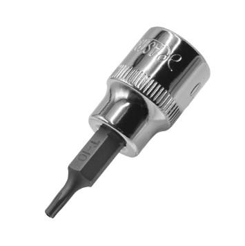 AP 3/8DR Bit Socket, Tamper-Resistant, Hex Lobe T10