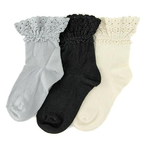 belleg Lace Socks - Gray