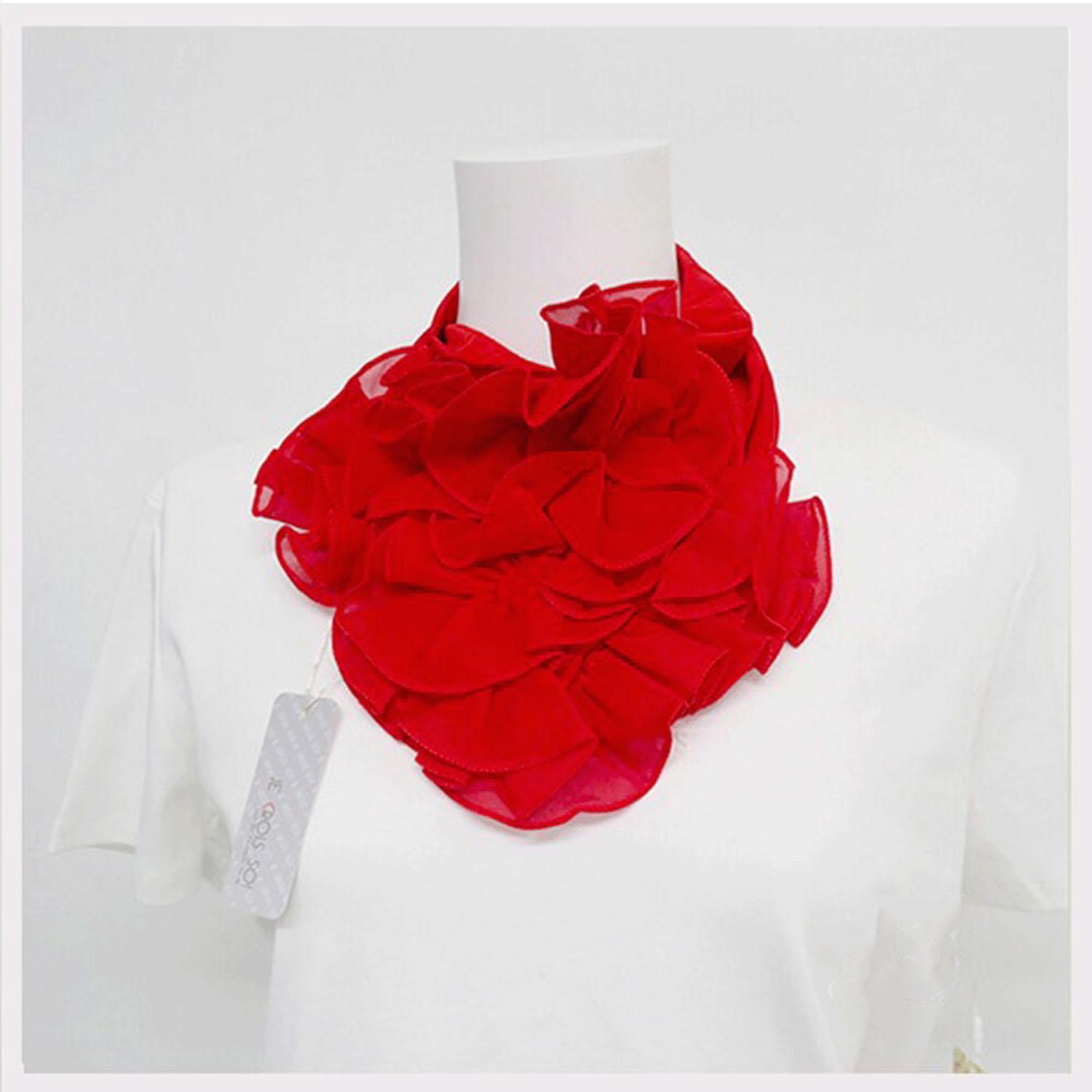 Frill Neck Cover, Solid Color
