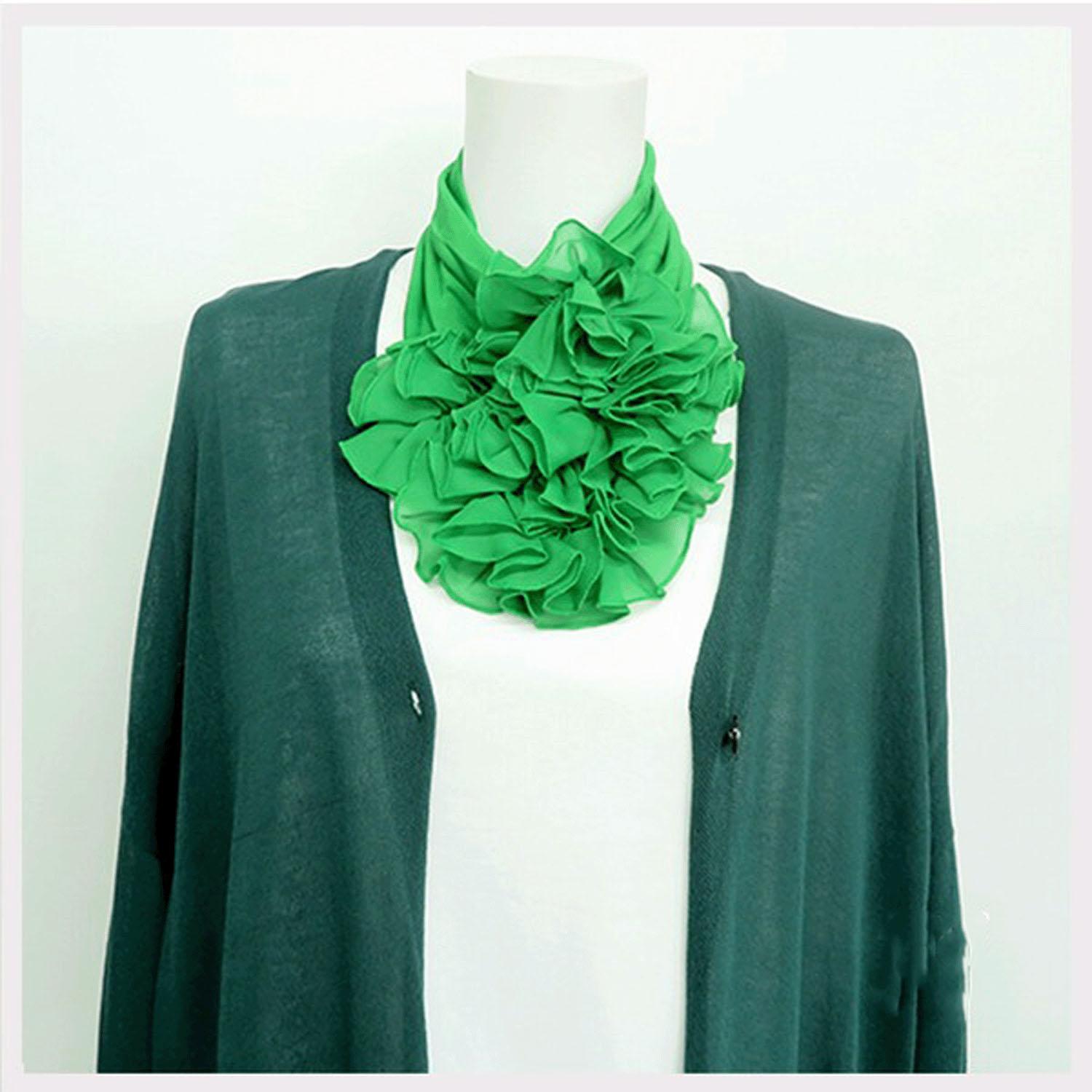 Frill Neck Cover, Solid Color