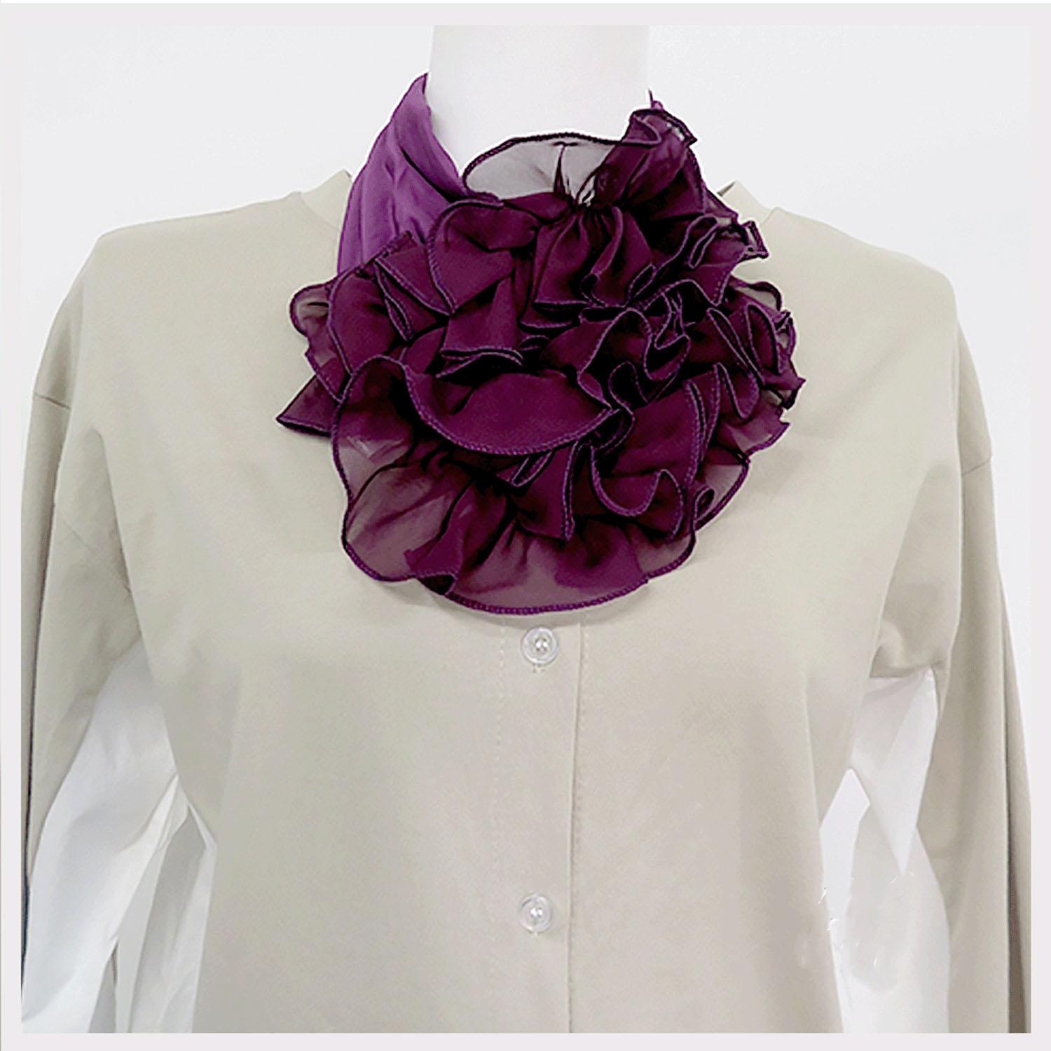 Frill Neck Cover, Solid Color