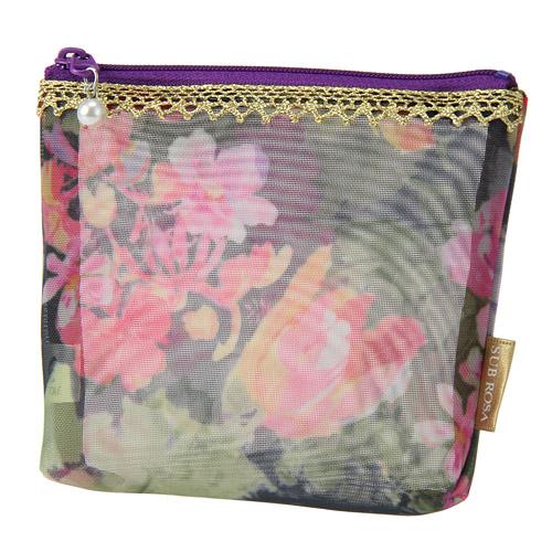 Gold Tape Mesh Pouch Small 09 Deep Black