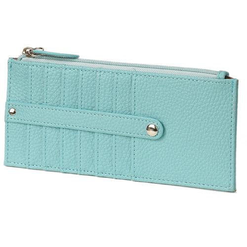 Synthetic Leather Card Case - Blue