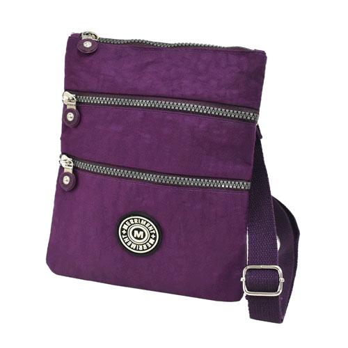 MERRIMENT Lightweight Vertical Shoulder Bag - Purple