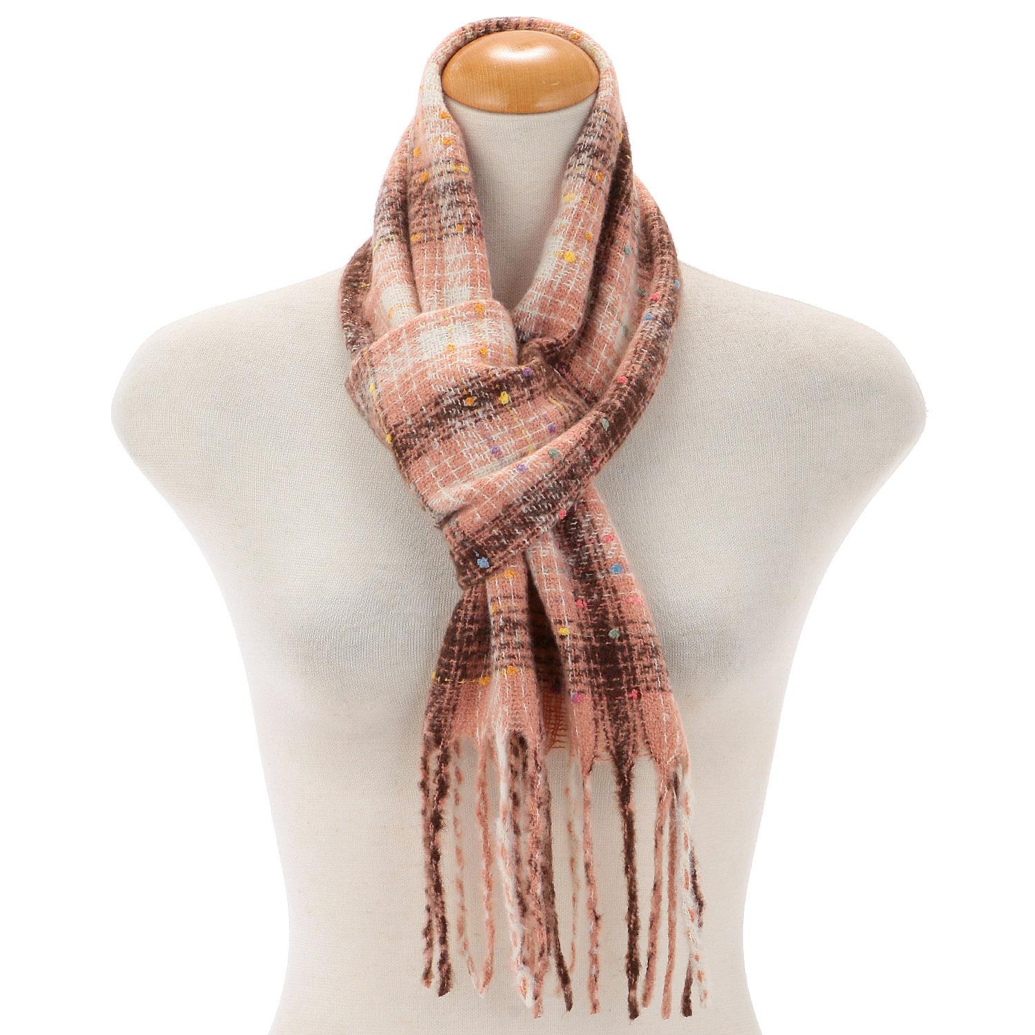 Colorful Mall-Print Short Scarf