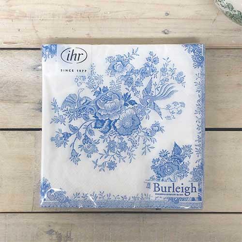 Barley Pattern Paper Napkins/Blue Asian Pheasants