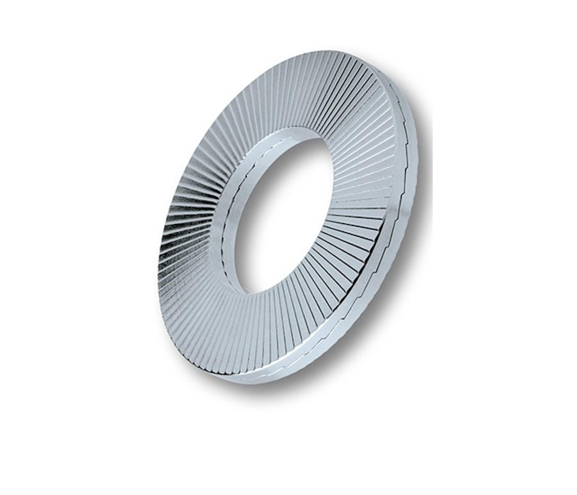 HEICO Wedge Lock Washers, Steel (M4×7.6, Narrow Width) HLS-4 (1 Set of 8)