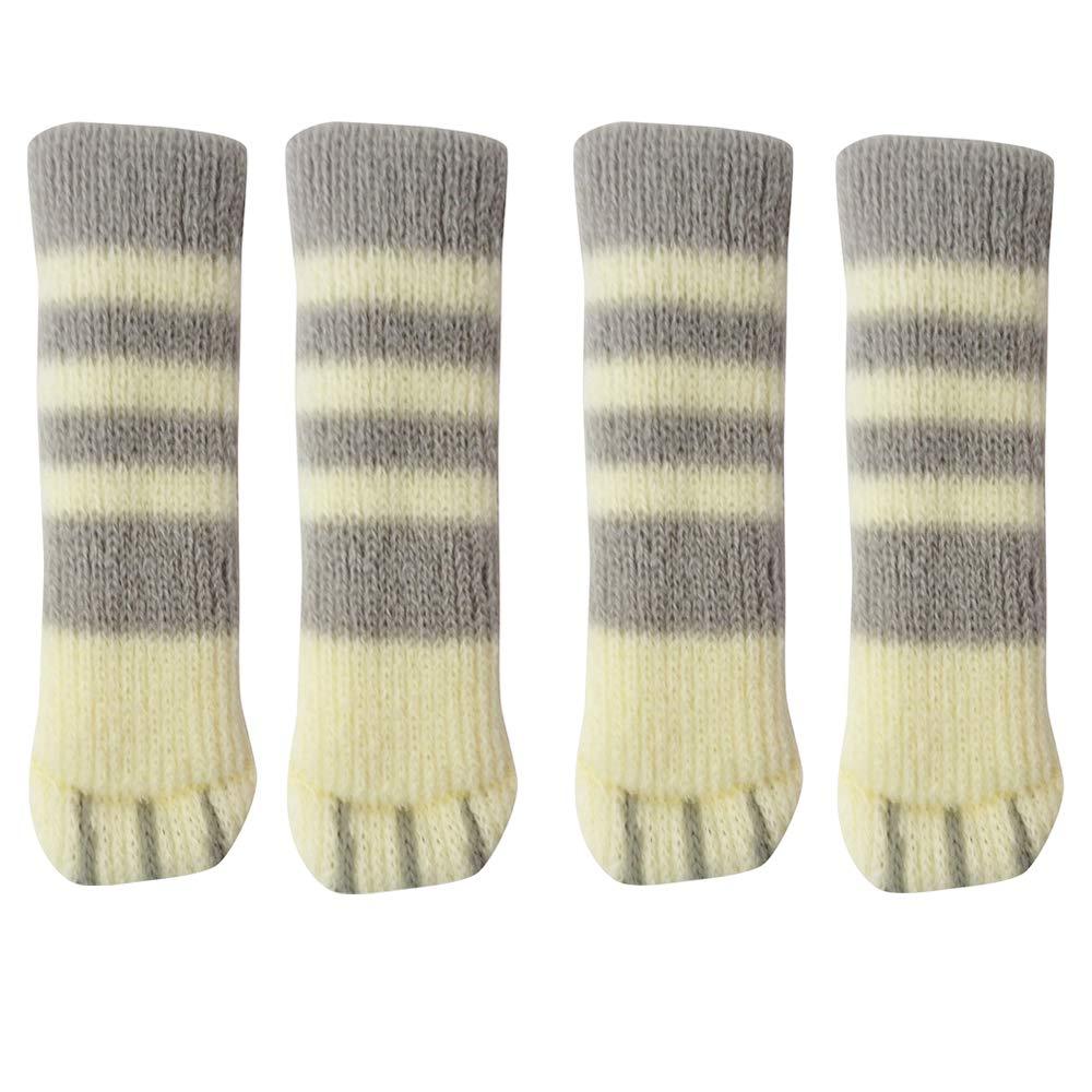 Toyo Case Chair Leg Covers Noise & Scratch Prevention Cat Paw Chair Socks 4 Pairs (1 Chair Set) Cat (Mackerel Tabby) CSK-NA-03