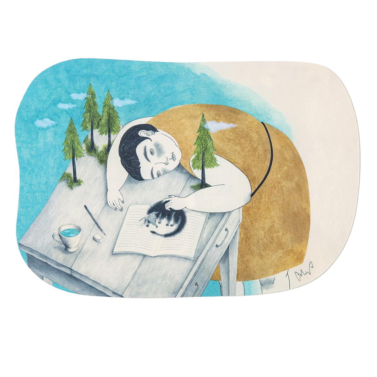 moritaMiW Postcard “Weirdo on the Desk”