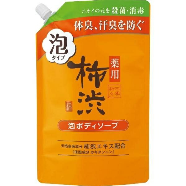 Four Seasons Medicinal Persimmon Tannin Foaming Body Soap Refill Kumano Yushiki 15027-001
