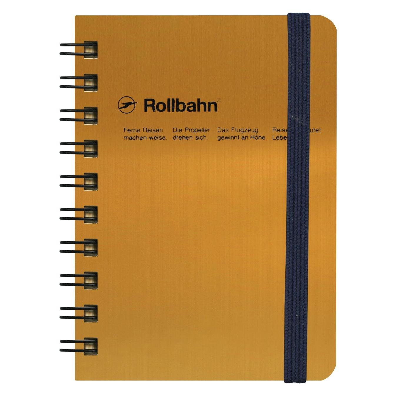 Rollbahn Pocket Memo Pad Metallic Mini / Gold