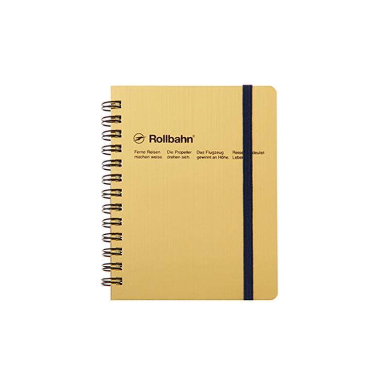 Rollbahn Pocket Memo Pad Metallic M / Gold