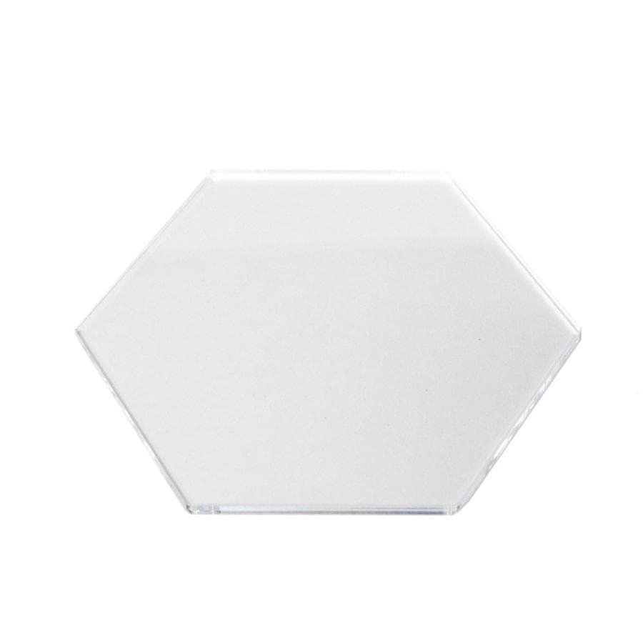 Japan Trust Technology Hex Display Plate 80 Ideal for displaying mini cars and figures Acrylic construction Plain clear AC-HEXDP80-000