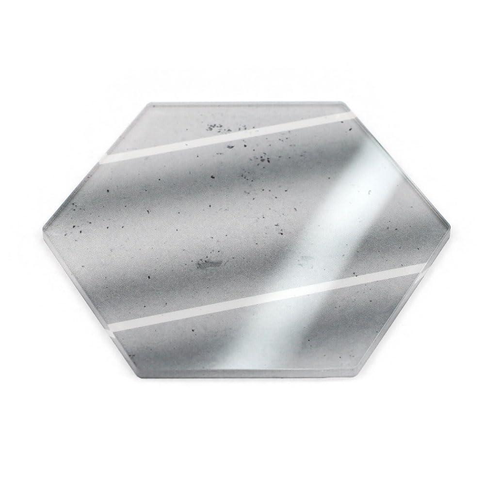 Japan Trust Technology Hex Display Plate 80 Ideal for displaying mini cars and figures Acrylic construction Concrete Road A AC-HEXDP80-003