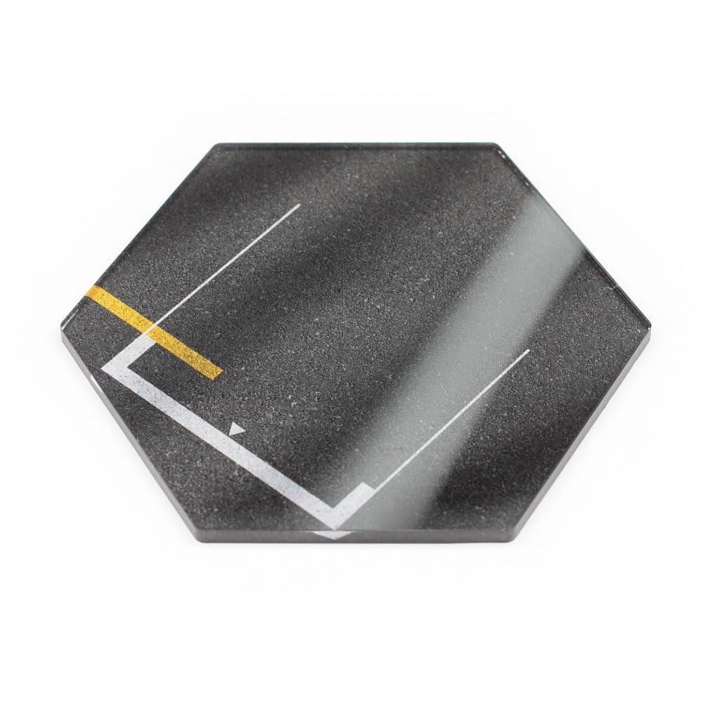 Japan Trust Technology Hex Display Plate 80 Ideal for displaying mini cars and figures Acrylic construction Start Grid AC-HEXDP80-004