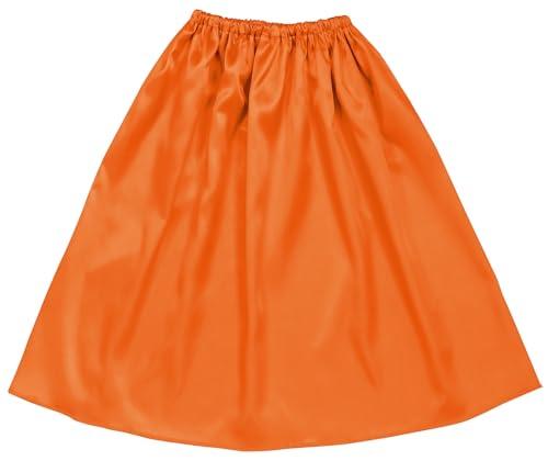 [Artec] Soft Satin Mantle Skirt Straight Orange 15035 Costume Cosplay Recital Play Performance Handmade Costume Easy Children