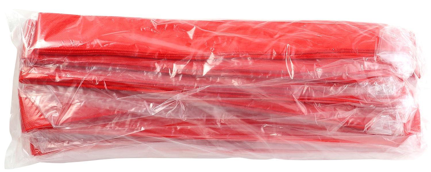 [Artec] Sports Day Cheering Relay Supplies Colorful Non-Woven Fabric Headband Red 10-Pack 18193