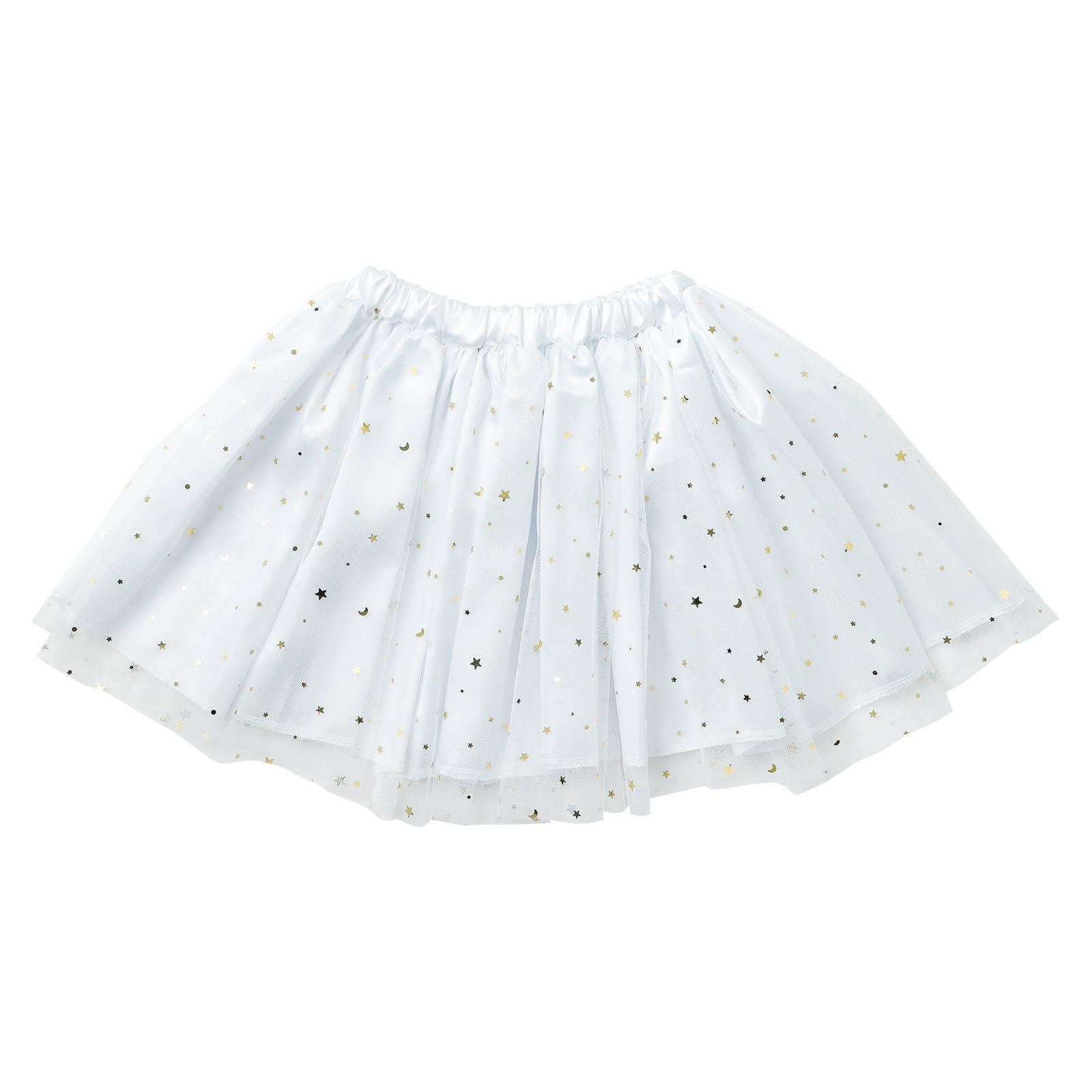Soft Satin Tulle Skirt White