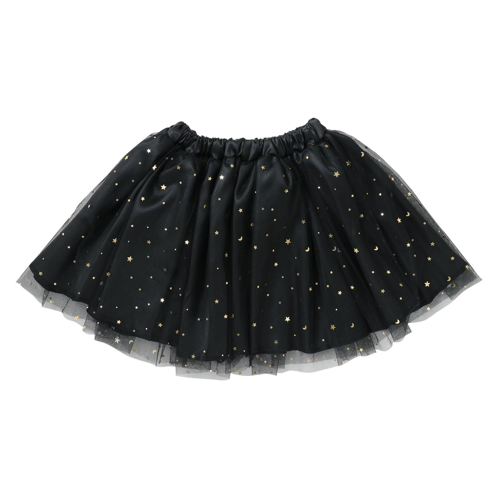 Soft Satin Tulle Skirt Black