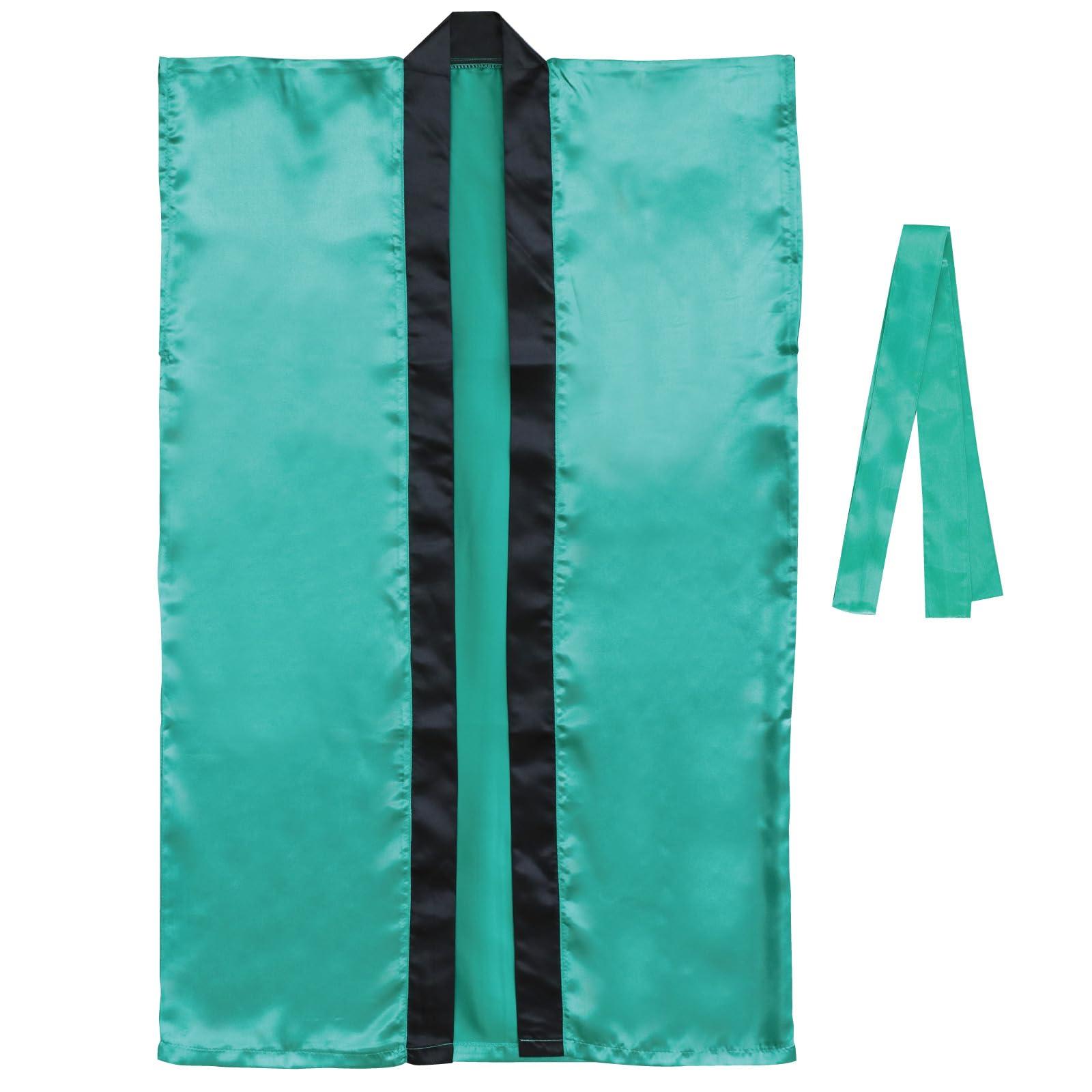 Soft Satin Long Sleeve M Green (with Headband)