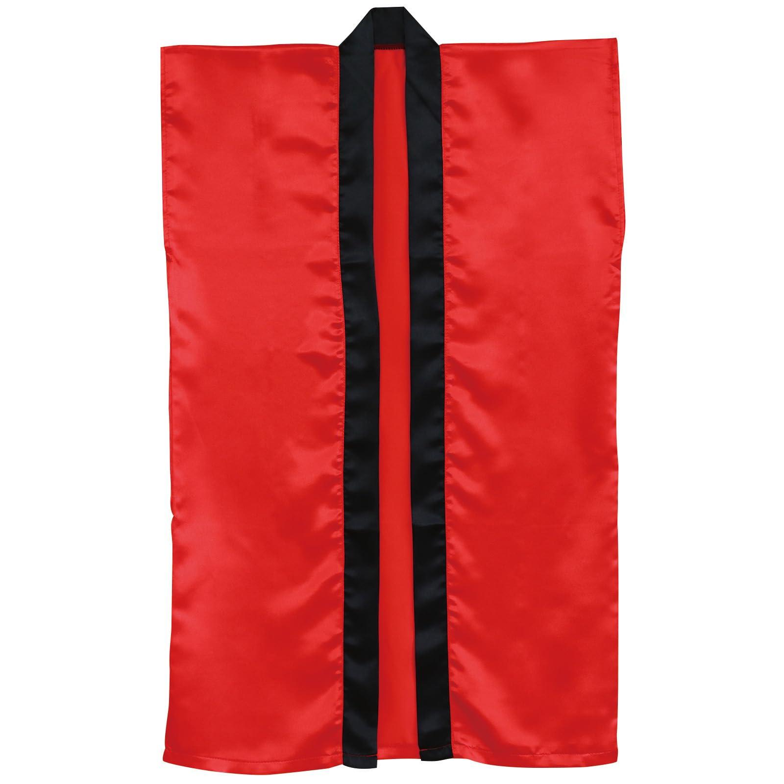 Soft Satin Long Sleeve Red L